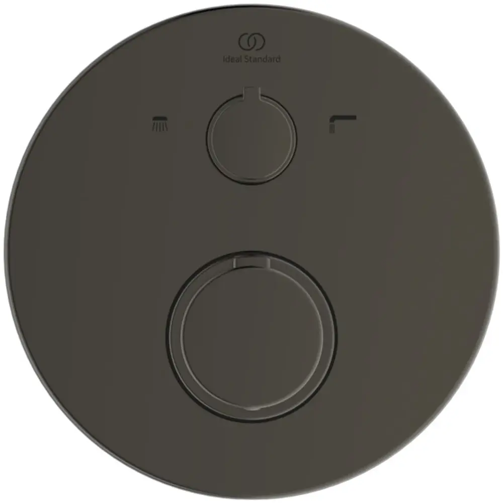 IS-Badethermostat-UP-Ceratherm-T100-Bausatz-2-Rosette-d163mm-Magnetic-Grey-A5814A5 gallery number 2